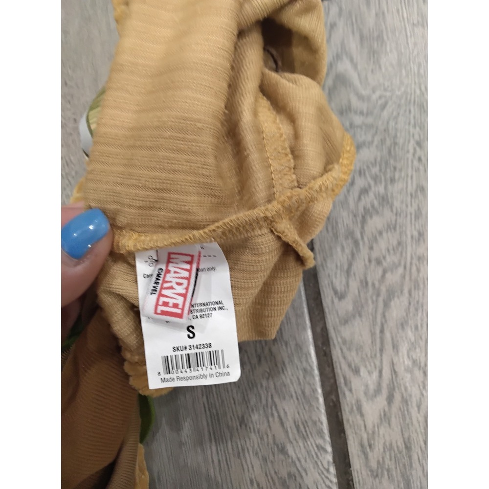 Marvel Guardians of the Galaxy Groot Dog Hoodie Brown Corduroy Small I Am Groot - Picture 3 of 3